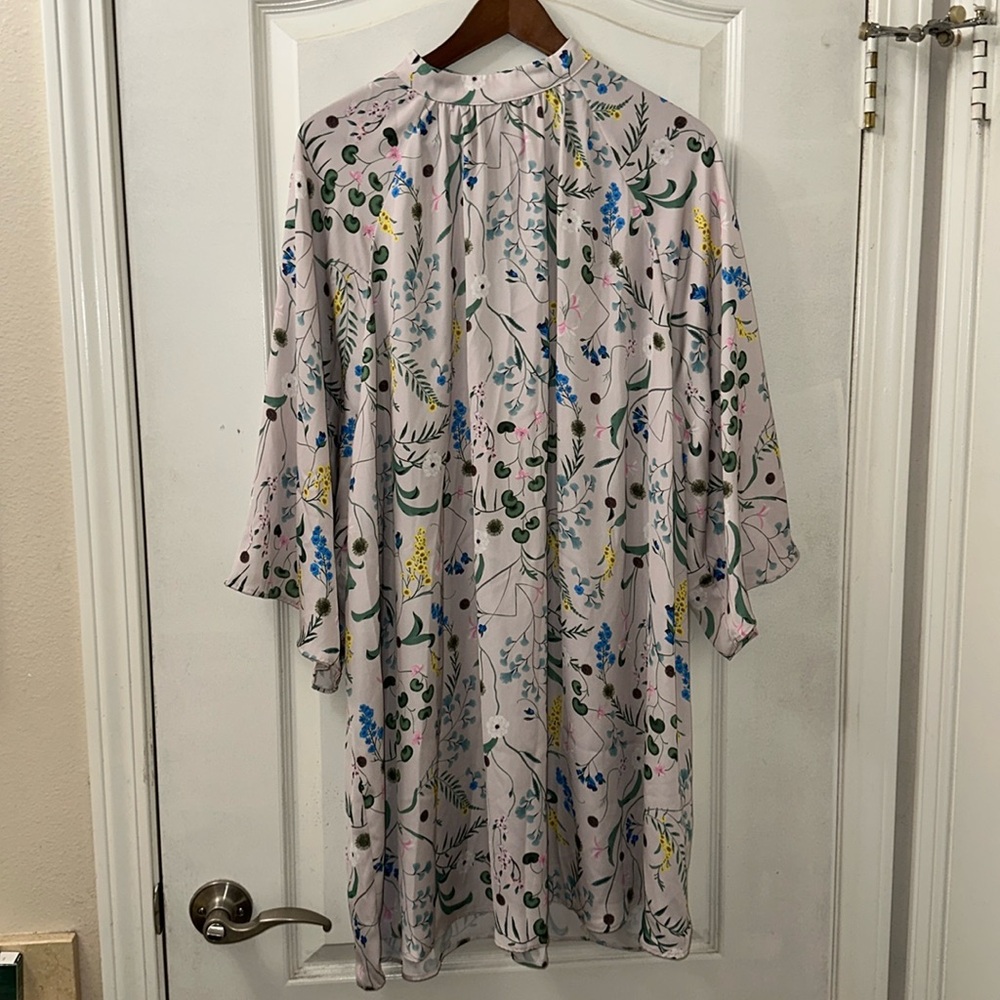 Anna Glover X H&M Floral Print Dress Midi Long Sleeve